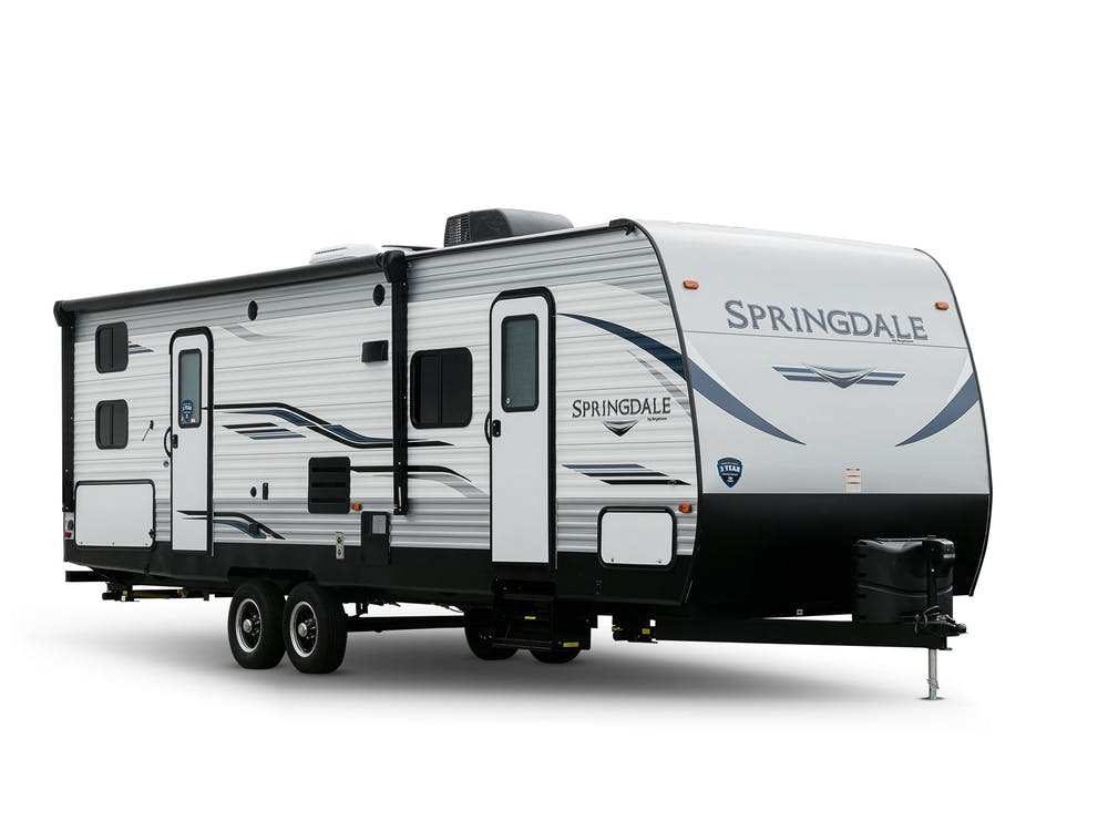 Lightweight Travel Trailer RVs Under 3 500 Pounds   Keystone Springdale Travel Trailer Exterior 